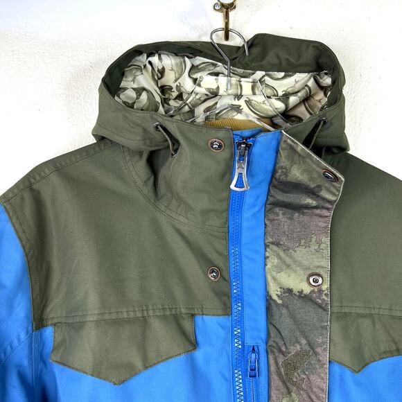 Burton x Mountain Dew MB Folsom Jacket Blue Green Snowboard Ski Men's MEDIUM - Picture 6 of 15